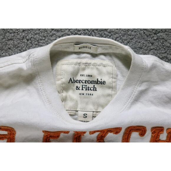 Vintage Abercrombie Fitch Mens S Muscle Tee Drunken Games 3D Embroidered T Shirt - Picture 3 of 6